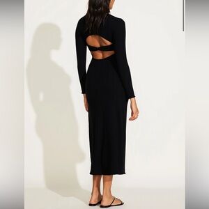 The Date Night Dress - Black Organic Rib